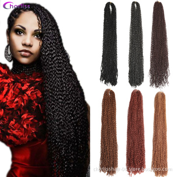 24 Inches 50g Single Strand Kinky Curl Zizi Braids Crochet Braiding Hair Bulks Brown Black Synthetic Zizi Crochet Braid Hair